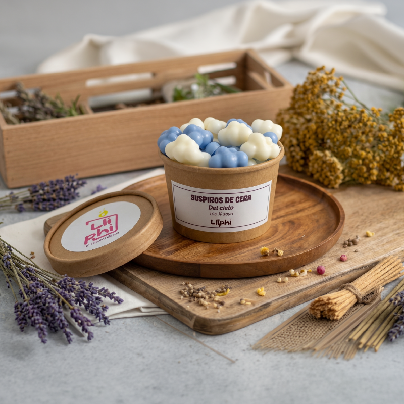 Wax melt artesanal Del cielo — nubes de cera, fragancia Bramblee berry